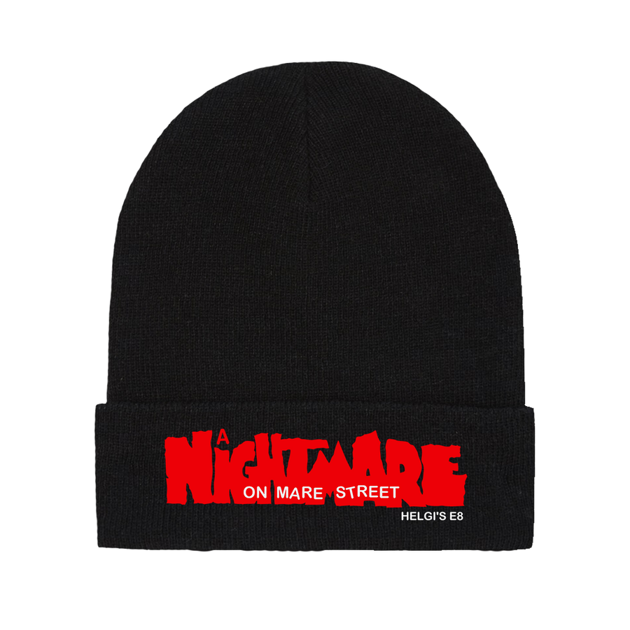 Helgi's - A Nightmare on Mare Street Embroidred Logo Beanie - Black