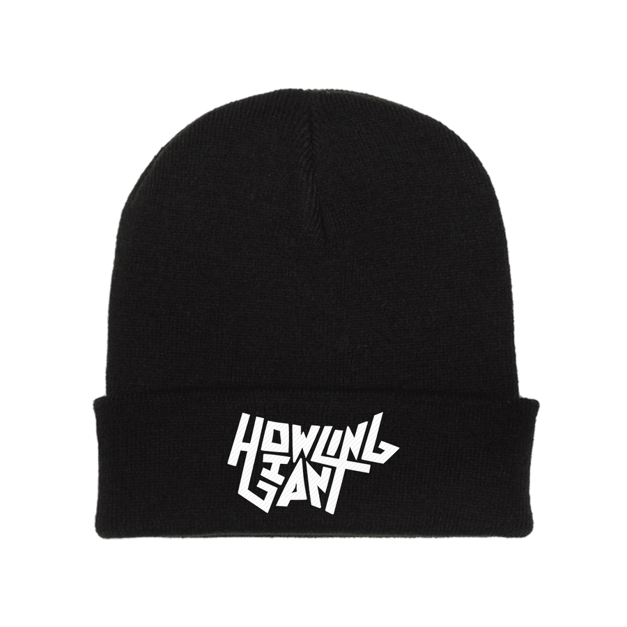 Howling Giant - Embroidered White Logo Beanie - Black