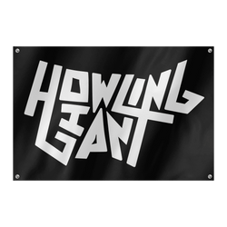 Howling Giant - White Logo Flag