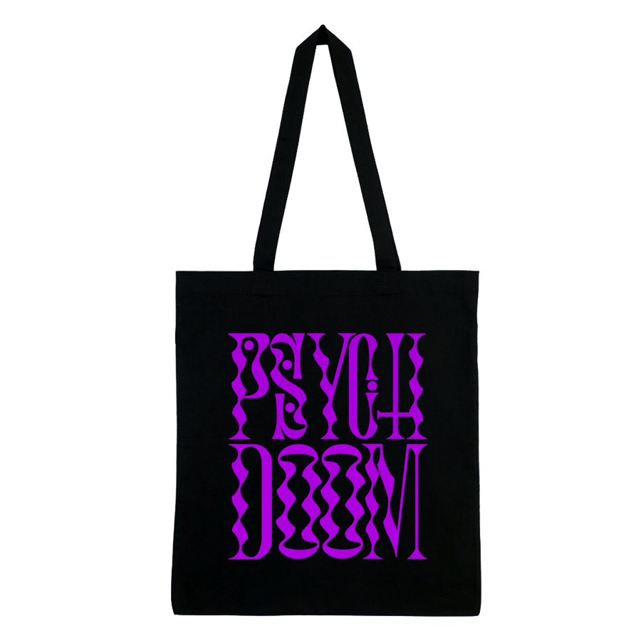 Heavy Threads - Psych Doom Purple Logo Tote Bag