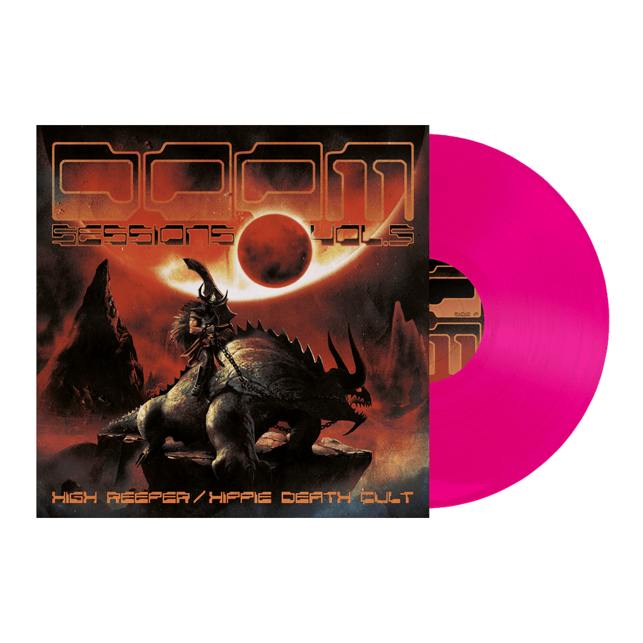 High Reeper/Hippie Death Cult - Doom Sessions Vol.5 Vinyl LP - Magenta Fluo