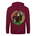 Keepers of the Low End - Father Bassmas Zip Hoodie - Burgundy