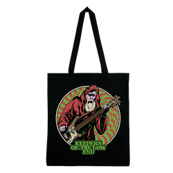 Keepers of the Low End - Father Bassmas Tote Bag - Black