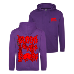 LSD - Blood Bongs Boobs Zip Hoodie - Purple