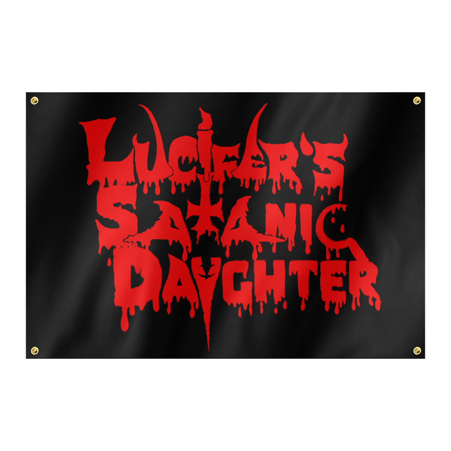 LSD - Lucifer's Satanic Daughter Logo Flag