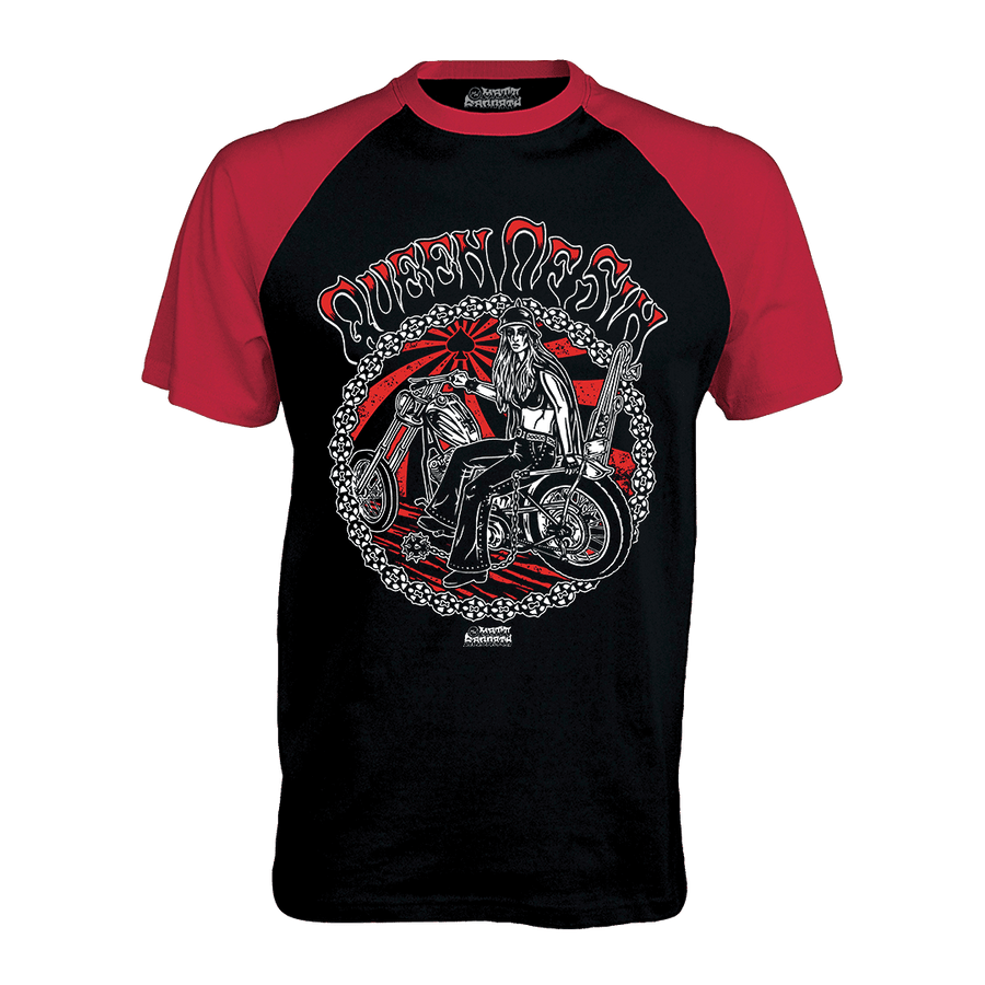 Matt Sabbath - Queen of Sin Raglan T-Shirt - Black/Red