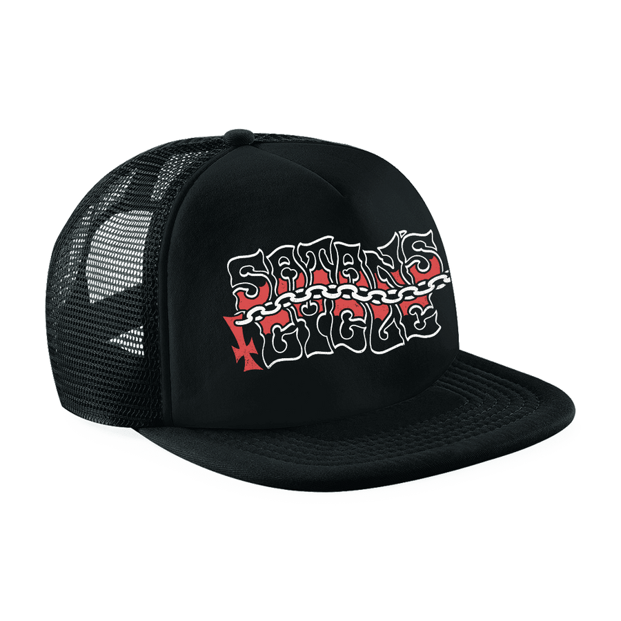 Matt Sabbath - Satan’s Cycle Embroidered Trucker Cap - Black