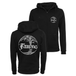 Famyne - Classic Logo Zip Hoodie - Black
