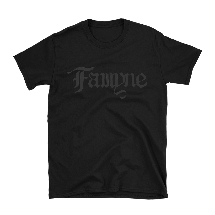 Famyne - Black Logo T-Shirt - Black