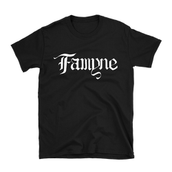 Famyne - White Logo T-Shirt - Black