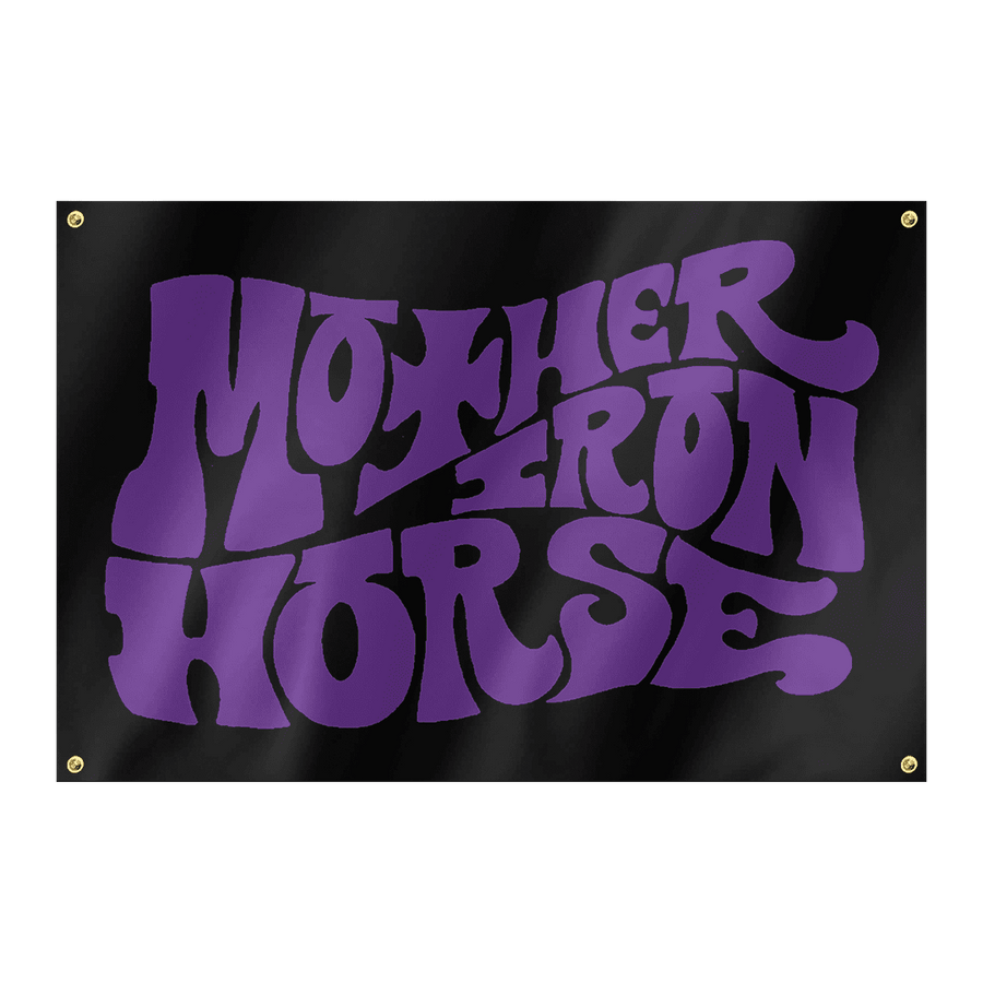 Mother Iron Horse - Purple Logo Flag