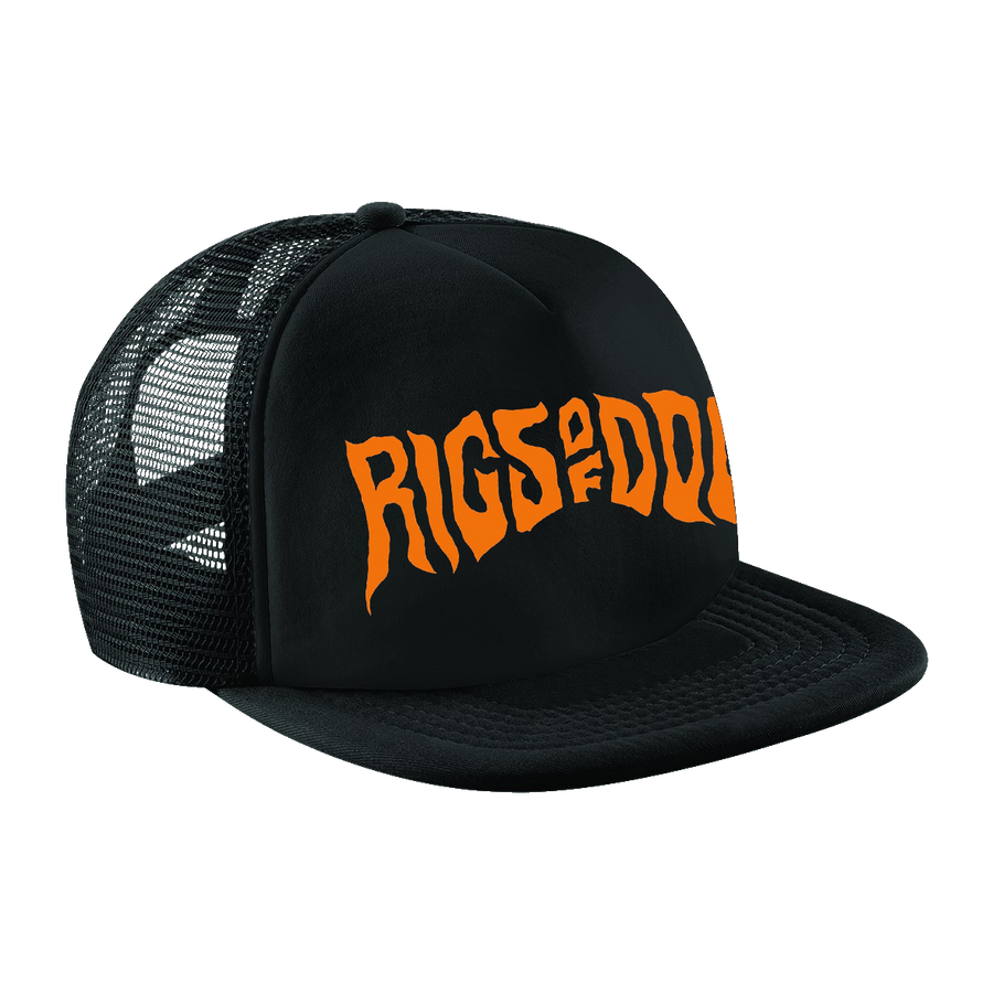 Rigs of Doom - Embroidered Logo Trucker Cap - Black/Black