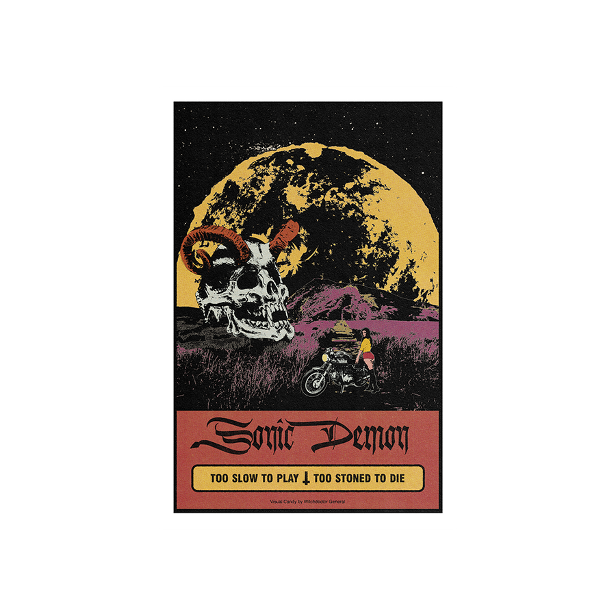 Sonic Demon - Too Slow To Play, Too Stoned To Die Print - Unframed