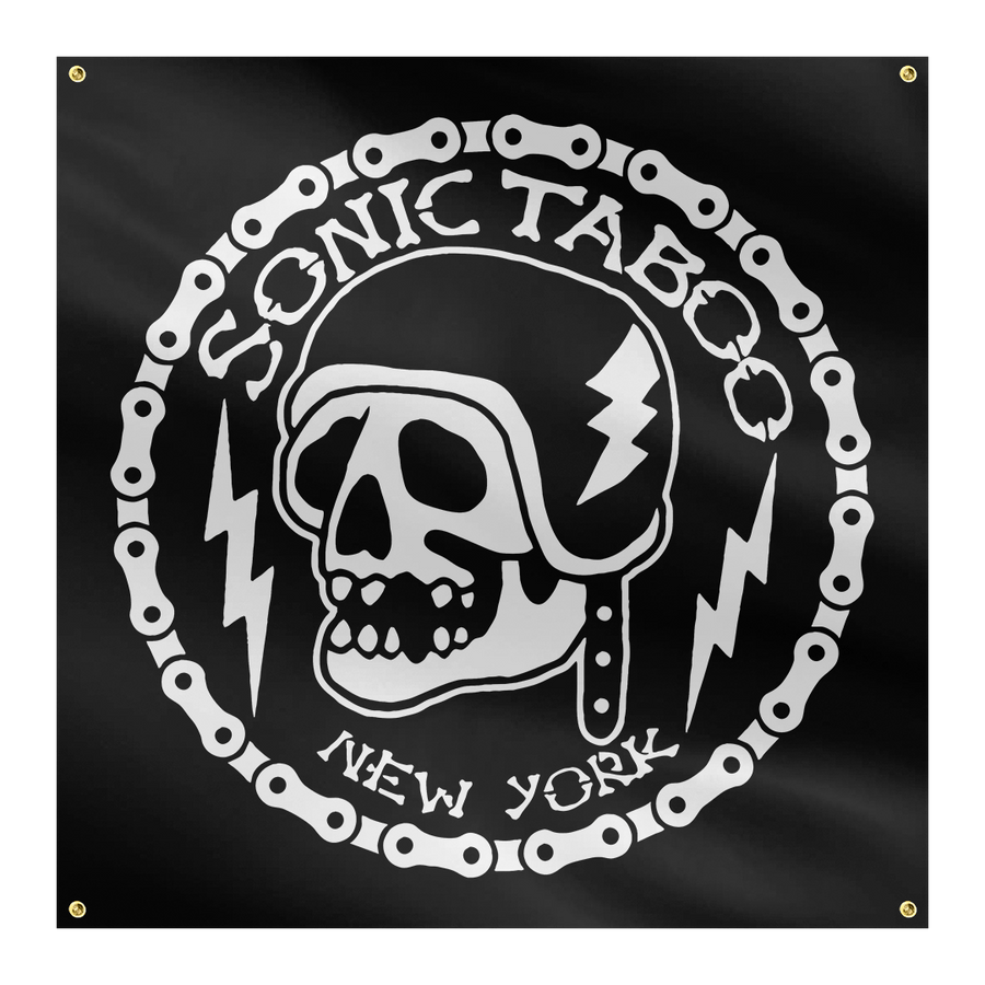 Sonic Taboo - Skull Logo Flag