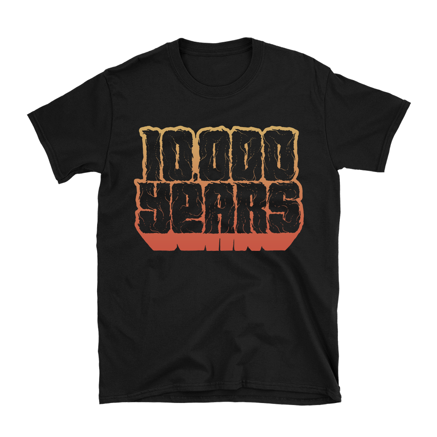 10,000 Years - Gradient Logo T-Shirt - Black