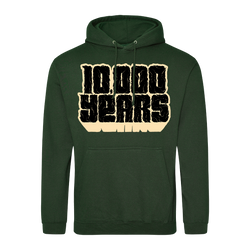 10,000 Years - II Logo Pullover Hoodie - Forest Green