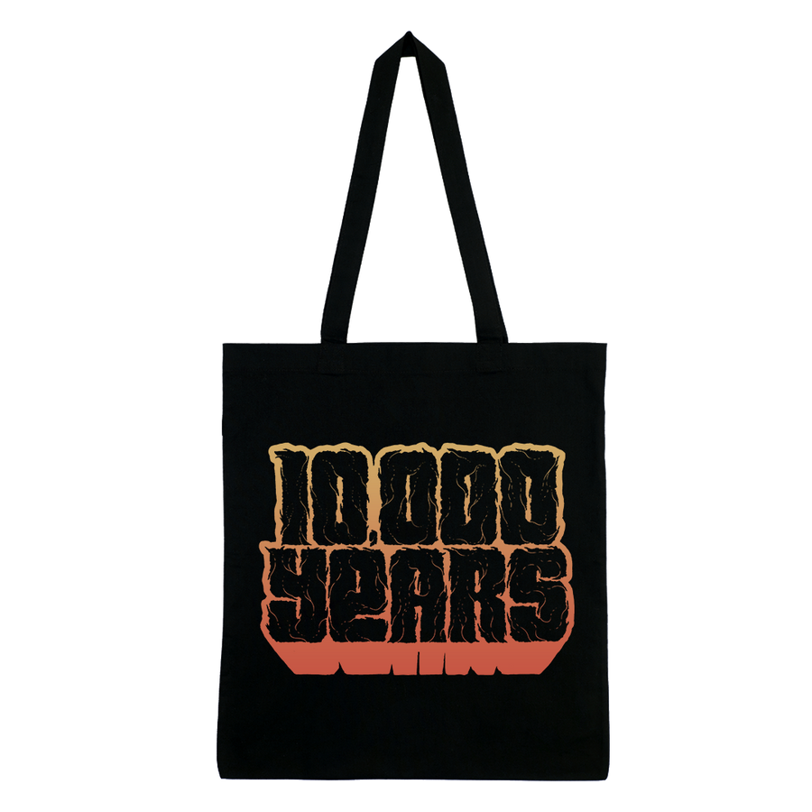 10,000 Years - Gradient Logo Tote Bag - Black