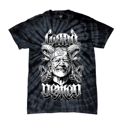 Weed Demon - Willie Tie Dye T-Shirt - Black