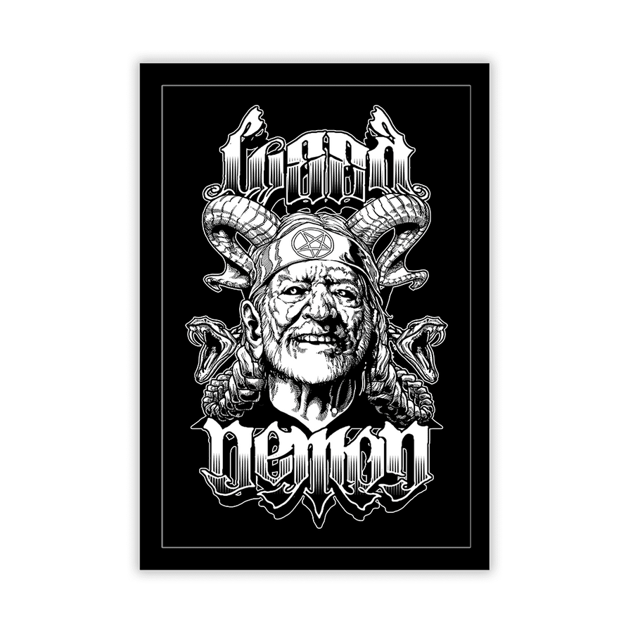 Weed Demon - Willie Print - Framed