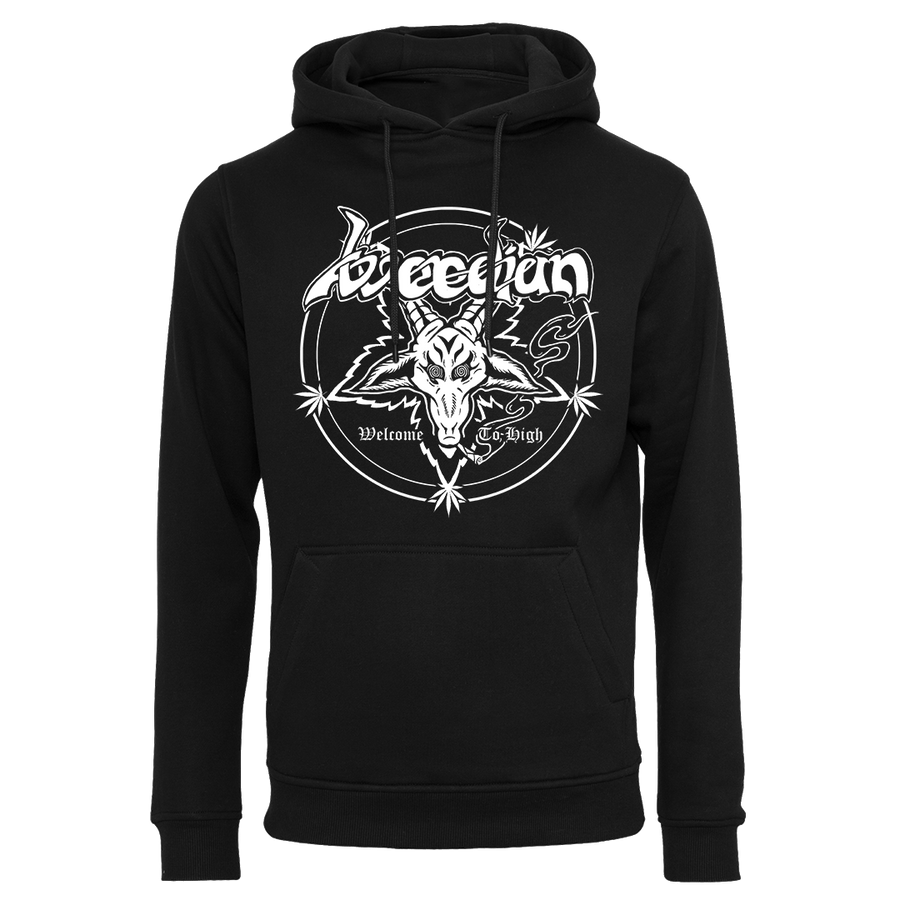 Weedian - Welcome To High White Logo Pullover Hoodie - Black