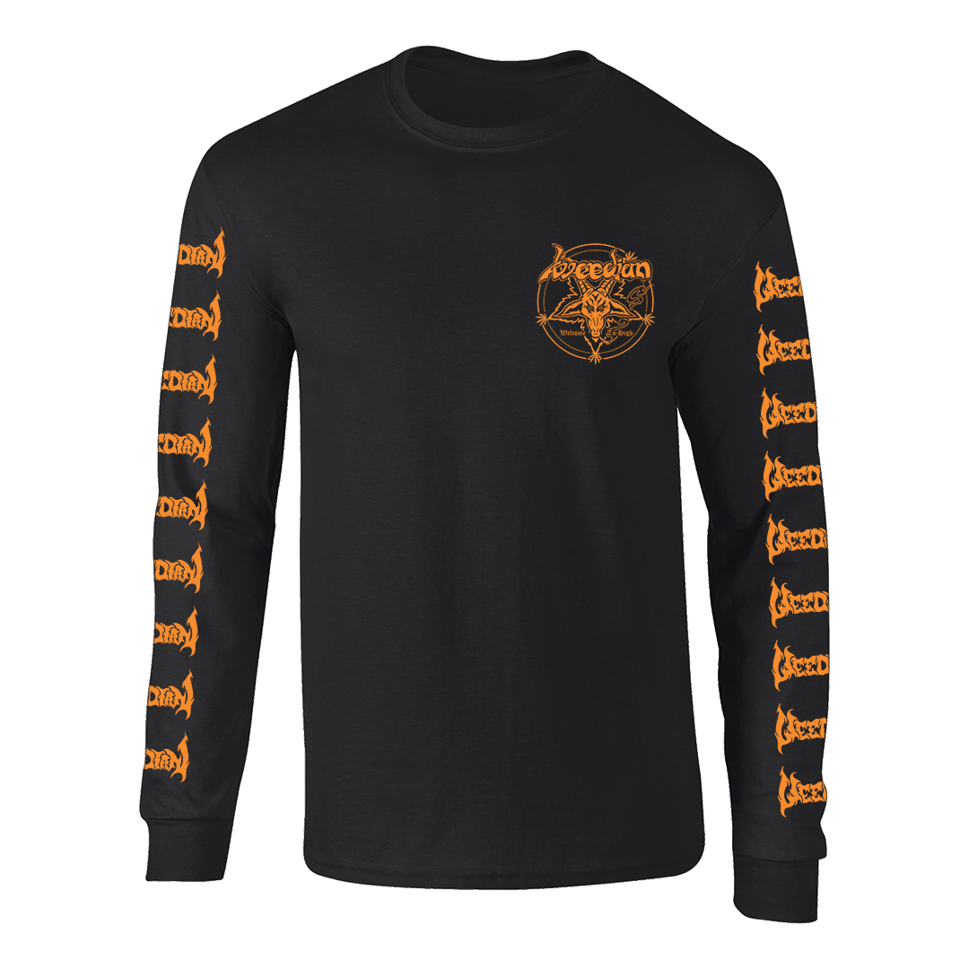 Weedian - Welcome To High Orange Logo Longsleeve - Black – Heavy Threads