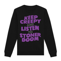 Weedian - Keep Creepy Crewneck Sweatshirt - Black