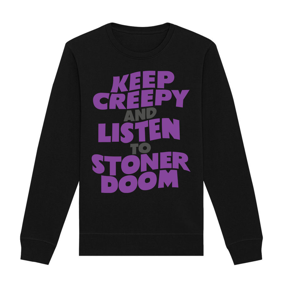 Weedian - Keep Creepy Crewneck Sweatshirt - Black