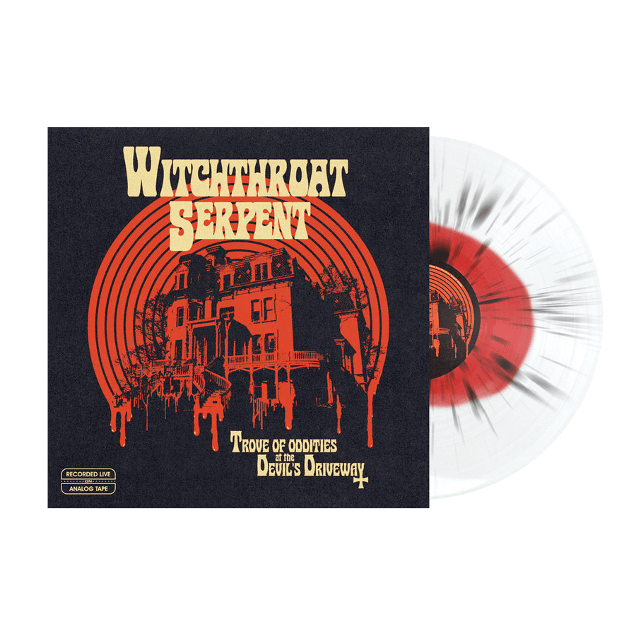 Witchthroat Serpent - Trove Of Oddities At The Devil's Driveway Vinyl LP - Transparent Red/Clear Color In Color Witch Black Splatter